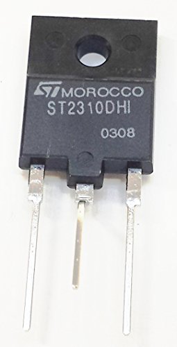 1 Stück ST2310DHI HIGH VOLTAGE NPN FAST-SWITCHING TRANSISTOR | VCBO 1500V | VCEO 600V | Ic 12A | Ptot 55W | ISOWATT218 Gehäuse 1 Stück ST2310DHI HIGH VOLTAGE NPN FAST-SWITCHING TRANSISTOR | VCBO 1500V | VCEO 600V | Ic 12A | Ptot 55W | ISOWATT218 Gehäuse von STMicroelectronics