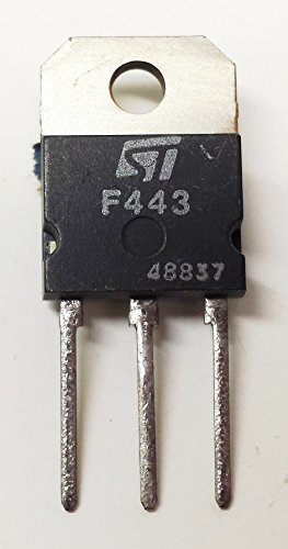 2 Stück SGSF443 NPN HIGH VOLT FAST POWER TRANSISTOR | 450V | 1000V | 8A | 115W | TO-218 | Compatible (same chip) to SGSF441/442 and TIPL763A von STMicroelectronics