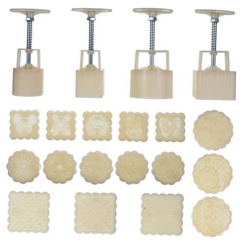 STOBAZA 1 Satz Handdruck Mooncake Form Set Einstellbare Dicke Diy Backwerkzeug für Mondkuchen Kekse Hochwertige Lebensmittelechte Materialien für Mittherbstfest von STOBAZA