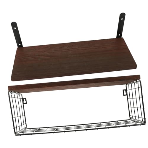 STOBAZA 1 Satz Schweberegal mit Metallrahmen Wandmontiertes Aufbewahrungssystem für Bad Küche und Wohnzimmer für Badezimmerutensilien und Dekorationselemente STOBAZA 1 Satz Schweberegal mit Metallrahmen Wandmontiertes Aufbewahrungssystem für Bad Küche und Wohnzimmer für Badezimmerutensilien und Dekorationselemente von STOBAZA