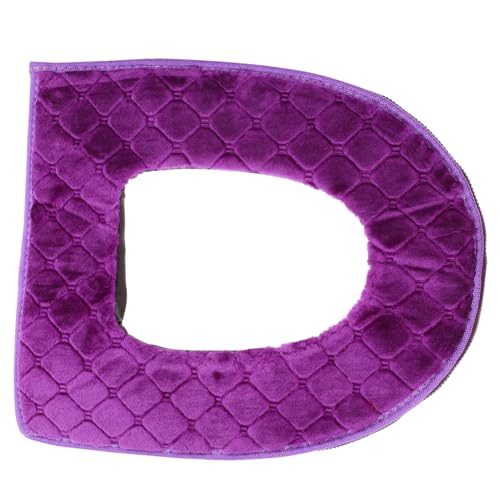 STOBAZA 1 Stück Toilettensitzbezug Winter Dickes Waschbares Kissen mit Reißverschluss Bequemer Toilettensitz für Kalte Passt Runden Wc Sitze von STOBAZA