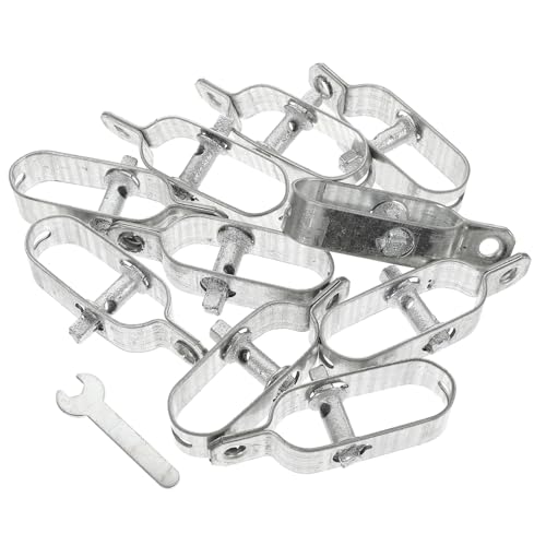 STOBAZA 10 Stück Drahtspanner hängend Ratschendrahtsiebe für Zäune Spannschlossspanner Gartendraht Spanndraht Antennenkabel Stahlseilspanner Seilspanner aus Metall Eisen Silber STOBAZA 10 Stück Drahtspanner hängend Ratschendrahtsiebe für Zäune Spannschlossspanner Gartendraht Spanndraht Antennenkabel Stahlseilspanner Seilspanner aus Metall Eisen Silber von STOBAZA