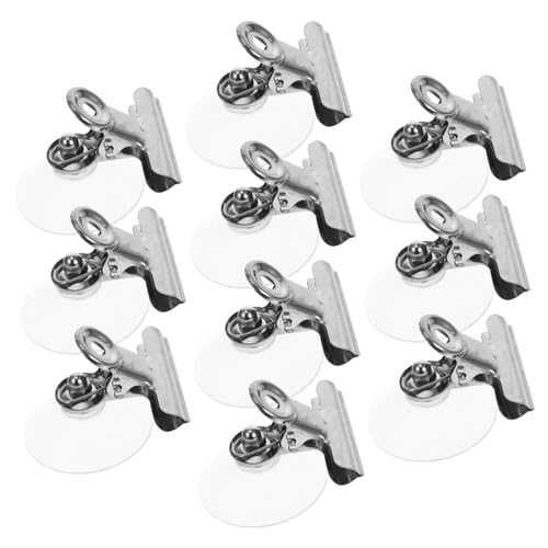 STOBAZA 10 Stück Saugnapf Clips mit Metallklemme Vielseitige Fixierclips für Kühlschrank Aquarium Bad Küche und Büro Wiederverwendbar Einfache Montage ohne Werkzeug Saugnäpfe zur Sicheren STOBAZA 10 Stück Saugnapf Clips mit Metallklemme Vielseitige Fixierclips für Kühlschrank Aquarium Bad Küche und Büro Wiederverwendbar Einfache Montage ohne Werkzeug Saugnäpfe zur Sicheren von STOBAZA