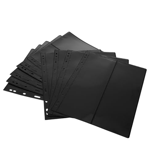 STOBAZA 10 Stück Teiliges Briefmarkenalbum Einlegeblätter Doppelseitig mit Reihen Schwarze Loseblattseiten Flexible Einsteckhüllen für Sammler Karten Organizer STOBAZA 10 Stück Teiliges Briefmarkenalbum Einlegeblätter Doppelseitig mit Reihen Schwarze Loseblattseiten Flexible Einsteckhüllen für Sammler Karten Organizer von STOBAZA