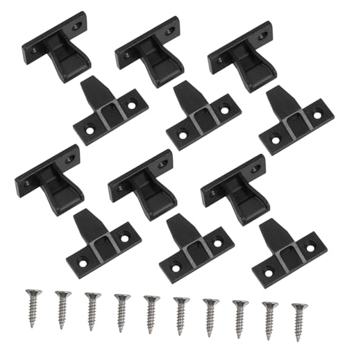 STOBAZA 10 Stück Teiliges Push Fitting Möbelverbinder aus Verstellbare Schnellmontage für Schrank und Kleiderschrankpaneele Robuste Eckverbindung für Möbelmontage von STOBAZA