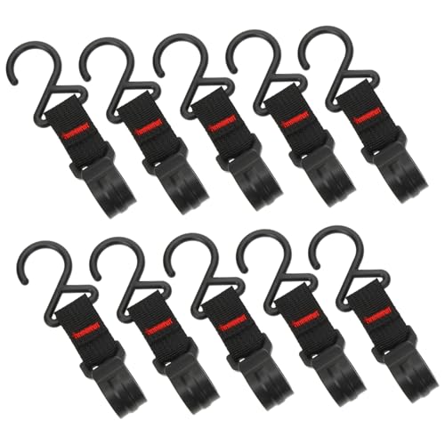 STOBAZA 10 Stück Teiliges Robuste Camping haken aus Kunststoff mit Stabilem Gewebeband Einfach zu Montieren und Abnehmbar zum Aufhängen von Kochgeschirr Kleidung und Zubehör Beim STOBAZA 10 Stück Teiliges Robuste Camping haken aus Kunststoff mit Stabilem Gewebeband Einfach zu Montieren und Abnehmbar zum Aufhängen von Kochgeschirr Kleidung und Zubehör Beim von STOBAZA