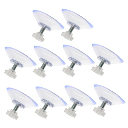 STOBAZA 10 Stück Teiliges Robuster Transparenter Schraub Saugnäpfe mit Rändelmutter Manuell Einstellbare Glas Saugnäpfe für Glatte Oberflächen Einfache Montage Kratzfrei und Zuverlässig STOBAZA 10 Stück Teiliges Robuster Transparenter Schraub Saugnäpfe mit Rändelmutter Manuell Einstellbare Glas Saugnäpfe für Glatte Oberflächen Einfache Montage Kratzfrei und Zuverlässig von STOBAZA