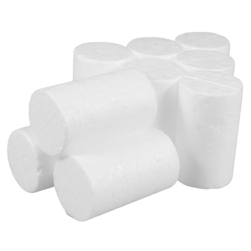 STOBAZA 10 Stück Teiliges Weiße Schaumstoffzylinder für DIY Weihnachtsdekorationen Bastelschaumstäbe zum Modellieren Bemalen und Kreativen Familienprojekten STOBAZA 10 Stück Teiliges Weiße Schaumstoffzylinder für DIY Weihnachtsdekorationen Bastelschaumstäbe zum Modellieren Bemalen und Kreativen Familienprojekten von STOBAZA