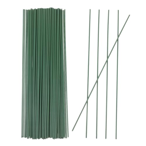 STOBAZA 100 Stück Grüne Blumendraht Stiele Robuster Eisendraht für DIY Blumenarrangements Basteldraht für Künstliche Pflanzen Blumenstiele Basteln Hochzeit Dekoration von STOBAZA