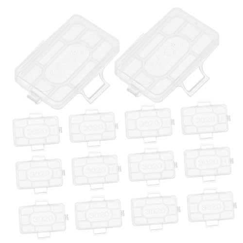 STOBAZA 100 Stück Kabelkennzeichnung Aufbewahrungsbox Transparent Kabelschutzbox Kabelbeschriftung Etikettenhalter für Elektrische Drahtbeschriftung Praktische Kabelhalterung von STOBAZA
