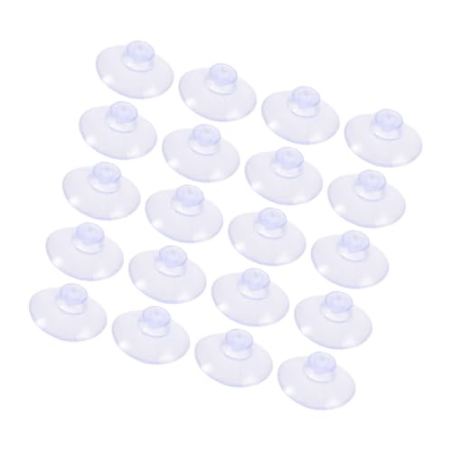 STOBAZA 100 Stück Kleine Saugnäpfe mit Hoher Haftung Stoßfeste Glas haken für Fenster und Tisch Wiederverwendbare Schutzpads zur Dekoration in Küche und Bad von STOBAZA