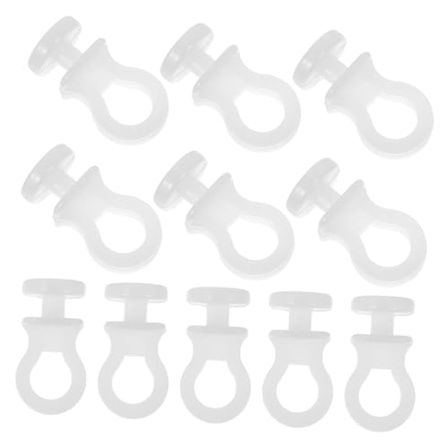 STOBAZA 100 Stück Teiliges Weiße S Haken mit Verstellbarer Schiene für Flexible Küchenaufbewahrung zum Aufhängen von Utensilien und Kleinen Gegenständen Langlebig und Vielseitig Einsetzbar von STOBAZA