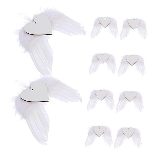 STOBAZA 10Stücke Teiliges Engelsflügel Ornamente für Weihnachtsbaumdekoration Hängende Federflügel Leicht für Festliche Anlässe STOBAZA 10Stücke Teiliges Engelsflügel Ornamente für Weihnachtsbaumdekoration Hängende Federflügel Leicht für Festliche Anlässe von STOBAZA
