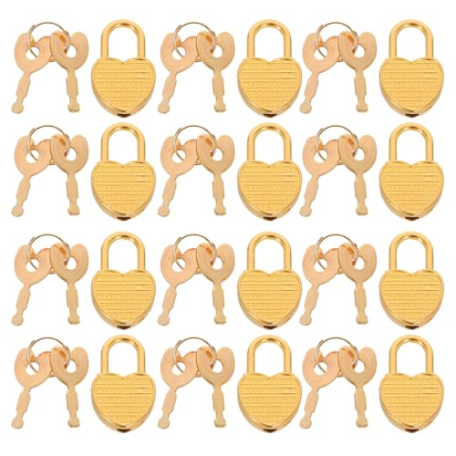 STOBAZA 12 Sets Mini Vorhängeschloss In Herzform Mit Schlüssel Tragbares Schloss Für Tagebuch Notizbuch Schmuckschatulle Und Kleines Gepäck Süßes Und Sicheres Sichtschutzschloss STOBAZA 12 Sets Mini Vorhängeschloss In Herzform Mit Schlüssel Tragbares Schloss Für Tagebuch Notizbuch Schmuckschatulle Und Kleines Gepäck Süßes Und Sicheres Sichtschutzschloss von STOBAZA