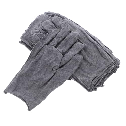 STOBAZA 12 Stück Graue Baumwollhandschuhe Atmungsaktiv Rutschfest Vielseitig Einsetzbar für Montage Bau Garten Arbeitsschutz Herren Damen STOBAZA 12 Stück Graue Baumwollhandschuhe Atmungsaktiv Rutschfest Vielseitig Einsetzbar für Montage Bau Garten Arbeitsschutz Herren Damen von STOBAZA