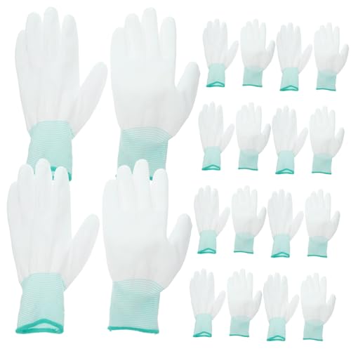 STOBAZA 12 Stück Teiliges Antistatisches Nylon Arbeitshandschuh Pu beschichtung Vielseitig für Elektronik Garten Mechanik Staubfrei Langlebig Rutschfest Geeignet für Präzise Arbeiten STOBAZA 12 Stück Teiliges Antistatisches Nylon Arbeitshandschuh Pu beschichtung Vielseitig für Elektronik Garten Mechanik Staubfrei Langlebig Rutschfest Geeignet für Präzise Arbeiten von STOBAZA