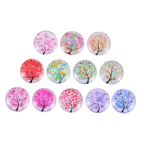 STOBAZA 12 Stück Teiliges Runde Glas kühlschrankmagneten mit Farbigem Lebensbaum Motiv Dekorative für Kühlschrank Whiteboard Büro und Haushalt STOBAZA 12 Stück Teiliges Runde Glas kühlschrankmagneten mit Farbigem Lebensbaum Motiv Dekorative für Kühlschrank Whiteboard Büro und Haushalt von STOBAZA