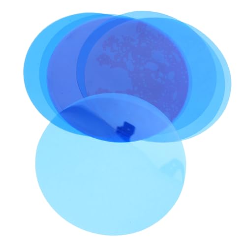 STOBAZA 15 Stück Farbveränderte Leichte Aufkleber Farbkorrekturfilm Runder Lichtfilter Transparenter Lichtfilm Farbiger Lampenfilm Transparenter Farbfilter Blau Das Haustier von STOBAZA