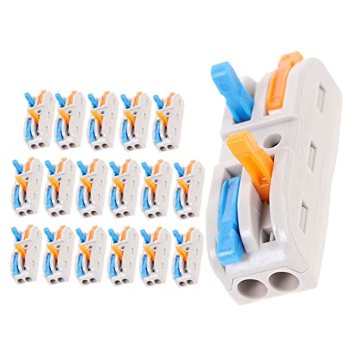 STOBAZA 18 Stück Teiliges Kabelverbinder Hebel Kompakte Wiederverwendbare Verbindungsklemmen für Elektrische Leitungen Werkzeugfrei Sicherer Drahtanschluss für Werkstatt und Haushalt STOBAZA 18 Stück Teiliges Kabelverbinder Hebel Kompakte Wiederverwendbare Verbindungsklemmen für Elektrische Leitungen Werkzeugfrei Sicherer Drahtanschluss für Werkstatt und Haushalt von STOBAZA