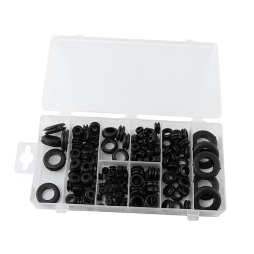 STOBAZA 180 Stück Teiliges Kabeldurchführung Dichtung Isolierender Retaining Ring für Bohrloch Schutzrohr Kabeldurchführung Leichte Montage und Vielseitiger Schutz von STOBAZA
