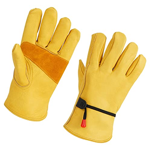 STOBAZA 1Paar Hitzebeständige Grillhandschuhe für Camping Verbrühungsfreie Strapazierfähige Outdoor Hanschuhe aus Rindsleder zum Kochen Grillen und Backen Hitzebeständig STOBAZA 1Paar Hitzebeständige Grillhandschuhe für Camping Verbrühungsfreie Strapazierfähige Outdoor Hanschuhe aus Rindsleder zum Kochen Grillen und Backen Hitzebeständig von STOBAZA