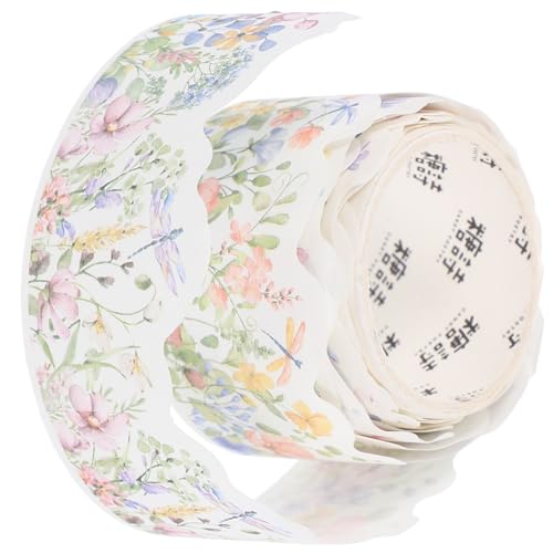 STOBAZA Vintage Washi Tape Blumenmotiv 1 Rolle Selbstklebend für Scrapbooking und Selbstgemacht Dekoration Dekoratives Klebeband für Planer Notizblöcke STOBAZA Vintage Washi Tape Blumenmotiv 1 Rolle Selbstklebend für Scrapbooking und Selbstgemacht Dekoration Dekoratives Klebeband für Planer Notizblöcke von STOBAZA