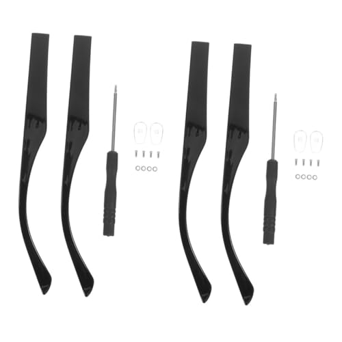 STOBAZA 2 Paare Ersatzbügel Brille Schwarz Dualzahn Design Gläser Arm Teile Flexibel Gelenk Reparatur Zubehör für Herren Damen Gläser Ersatzteile STOBAZA 2 Paare Ersatzbügel Brille Schwarz Dualzahn Design Gläser Arm Teile Flexibel Gelenk Reparatur Zubehör für Herren Damen Gläser Ersatzteile von STOBAZA