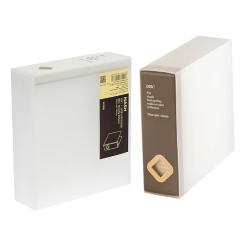 STOBAZA 2 STÜCK Teiliges CD Aufbewahrungsbox mit Deckel Stoßfeste CD Box für Schlafzimmer und Auto mit Stabilem Rillen Design und Beschriftungskarten Staubgeschützt und Langlebig von STOBAZA