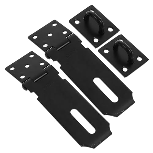 STOBAZA 2 Sätze Edelstahl Schlossriegel Scharnier Vorhängeschloss Riegel für Außentore Robuster Dicker Türverschluss Einfache Installation Wetterfest für Scheunentüren und Gartenzäune STOBAZA 2 Sätze Edelstahl Schlossriegel Scharnier Vorhängeschloss Riegel für Außentore Robuster Dicker Türverschluss Einfache Installation Wetterfest für Scheunentüren und Gartenzäune von STOBAZA