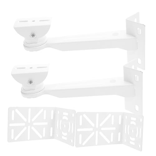 STOBAZA 2 Sätze Stabile Stahl Überwachungskamera Eckhalterung Wand Deckenmontage Verstellbar Verstärkt für Sichere Security Cameras Platzsparend Langlebig für Business-einsatz von STOBAZA