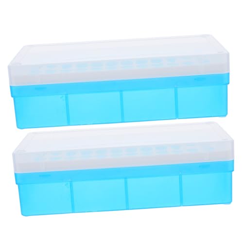 STOBAZA 2 Stck Kunststoff Zentrifugenröhrchenhalter Mikrozentrifugenröhrenständer Labor Aufbewahrungsrack für Röhrchen Stabiles Platzsparendes Kunststoffmaterial Geeignet Zufällige Farbe von STOBAZA