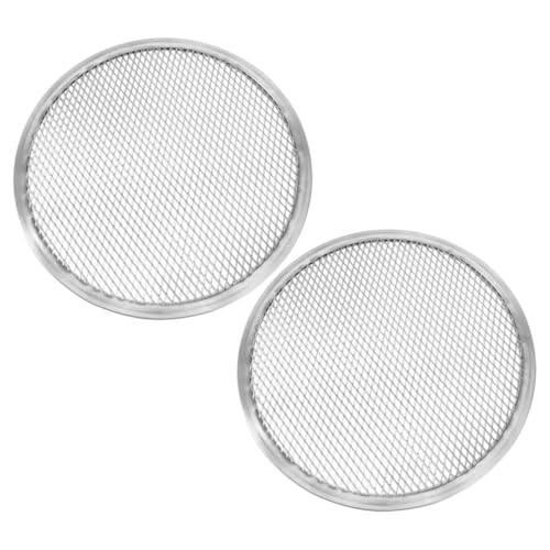 STOBAZA 2 Stück Aluminium Pizzarost Teilig Perforiertes Grillgitter für Gleichmäßiges Backen Mikrowellengeeignet Langlebig Spülmaschinenfest für Pizza und Grill STOBAZA 2 Stück Aluminium Pizzarost Teilig Perforiertes Grillgitter für Gleichmäßiges Backen Mikrowellengeeignet Langlebig Spülmaschinenfest für Pizza und Grill von STOBAZA