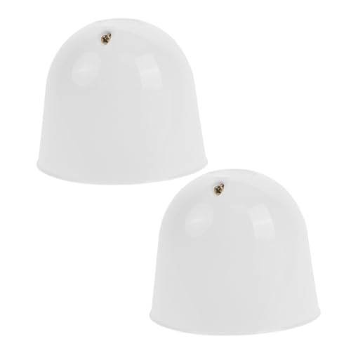 STOBAZA 2 Stück Ceiling Fan Bottom Canopy Kit Verschleißfestes Kunststoff Silikonzubehör Kompatibel Staubschutz Abdeckung für Deckenventilatoren Modernes Design von STOBAZA