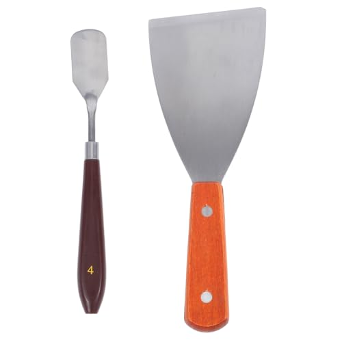 STOBAZA 2 Stück Drucker Entferner Werkzeug mit Ergonomischem Kunststoffgriff Gebogenem Metallgriff für Fingerschutz Flexible Klingen für Einfache Modellentfernung Leicht zu Reinigen und von STOBAZA