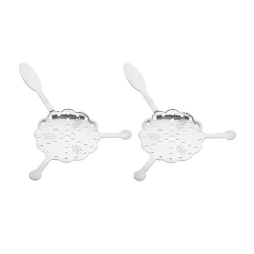 STOBAZA 2 Stück Edelstahl Absinth Löffel mit Hohlfilter und Würfelhalter Professioneller Absinthe Strainer für Zuhause und Bar Filigranes Design zur Geschmacksverbesserung Vielseitig STOBAZA 2 Stück Edelstahl Absinth Löffel mit Hohlfilter und Würfelhalter Professioneller Absinthe Strainer für Zuhause und Bar Filigranes Design zur Geschmacksverbesserung Vielseitig von STOBAZA
