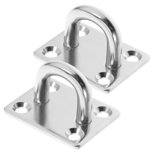 STOBAZA 2 Stück Edelstahl Deckenhaken Schwerlast Ösenplatte Haken für Boot Befestigung Wandmontage Vielseitig Rostfrei Langlebig STOBAZA 2 Stück Edelstahl Deckenhaken Schwerlast Ösenplatte Haken für Boot Befestigung Wandmontage Vielseitig Rostfrei Langlebig von STOBAZA