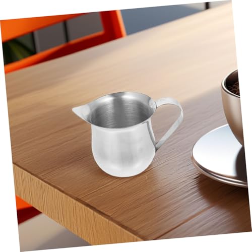 STOBAZA 2 Stück Edelstahl Milchkännchen Klein Rostfrei Vielseitig als Milchaufschäumer Kännchen für Espresso Cappuccino Camping Reise Küche STOBAZA 2 Stück Edelstahl Milchkännchen Klein Rostfrei Vielseitig als Milchaufschäumer Kännchen für Espresso Cappuccino Camping Reise Küche von STOBAZA