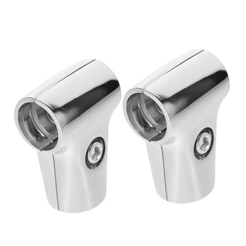 STOBAZA 2 Stück Edelstahl Rohrverbinder Langlebige Kleiderstangenhalter Einfach zu Montierende Zwei Wege Verbindungsstücke für Wäscheständer und Gewächshausregale STOBAZA 2 Stück Edelstahl Rohrverbinder Langlebige Kleiderstangenhalter Einfach zu Montierende Zwei Wege Verbindungsstücke für Wäscheständer und Gewächshausregale von STOBAZA
