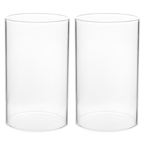 STOBAZA 2 Stück Glaszylinder Windlichtgläser mundgeblasen Glas Kerzenhalter Teelichtgläser Ersatz Zylinder Teelichthalter Kerzenständer Ohne Boden für Zuhause Wohnzimmer Hochzeit Tischdeko STOBAZA 2 Stück Glaszylinder Windlichtgläser mundgeblasen Glas Kerzenhalter Teelichtgläser Ersatz Zylinder Teelichthalter Kerzenständer Ohne Boden für Zuhause Wohnzimmer Hochzeit Tischdeko von STOBAZA