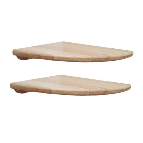 STOBAZA 2 Stück Halbrundes Eckregal aus Gummibaumholz Schwebendes Wandregal Platzsparendes Kleines Holzregal für Wohnzimmer Schlafzimmer Bad Dekoratives Wandboard zur Eleganten Ecknutzung STOBAZA 2 Stück Halbrundes Eckregal aus Gummibaumholz Schwebendes Wandregal Platzsparendes Kleines Holzregal für Wohnzimmer Schlafzimmer Bad Dekoratives Wandboard zur Eleganten Ecknutzung von STOBAZA