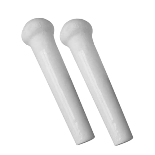 STOBAZA 2 Stück Keramik Stößel Ergonomisch Geformt für Knoblauch und Kräuter Stabile Praktische Küchenmörser aus Hochwertigem Griffigem Keramikmaterial Angenehm zu Halten und Vielseitig von STOBAZA