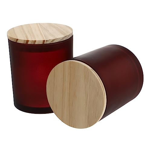 STOBAZA Kerzenbecherdeckel Und Leere Glasbecher Kerzenhalter 2er-Set Für Heimdekoration Und Event- STOBAZA Kerzenbecherdeckel Und Leere Glasbecher Kerzenhalter 2er-Set Für Heimdekoration Und Event- von STOBAZA