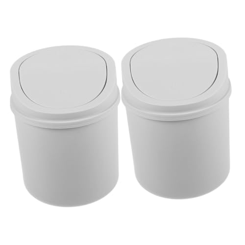 STOBAZA 2 Stück Kleiner Desktop Mülleimer mit Schwingdeckel Leichter Papierkorb für Büro Schlafzimmer Wohnzimmer Geruchsreduzierend Tragbar und Praktisch STOBAZA 2 Stück Kleiner Desktop Mülleimer mit Schwingdeckel Leichter Papierkorb für Büro Schlafzimmer Wohnzimmer Geruchsreduzierend Tragbar und Praktisch von STOBAZA