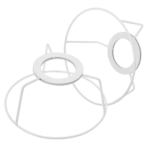 STOBAZA 2 Stück Lampenschirmrahmen Teiliges DIY Metall Gestell für Tischlampe und Pendelleuchte Robuster Lampenschirm Halter zur Flexiblen Lampenschirm Herstellung und Einfache Montage von STOBAZA