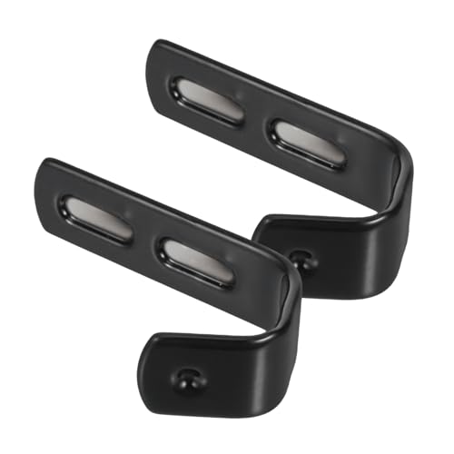 STOBAZA 2 Stück Leiterhaken mit Schutzbeschichtung Schwere Metall J Haken für Hochbettleiter Platzsparend Inklusive Schrauben Robust und Vielseitig für Kinderzimmer Schule und Garage von STOBAZA