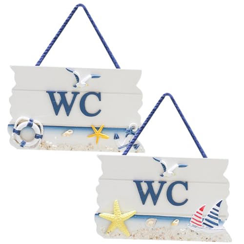 STOBAZA 2 Stück Mediterraner Wc Türschild mit Wc Stern und Rettungsring Design Robustes Toiletten Schild für Waschräume Selbstklebend Geeignet für Hotels Restaurants Einkaufszentren und STOBAZA 2 Stück Mediterraner Wc Türschild mit Wc Stern und Rettungsring Design Robustes Toiletten Schild für Waschräume Selbstklebend Geeignet für Hotels Restaurants Einkaufszentren und von STOBAZA