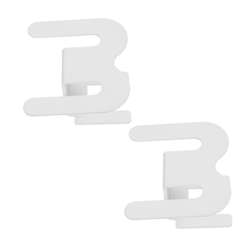 STOBAZA 2 Stück Pantoffelhalter Im Badezimmer Schuhehalter Badezimmer Badezimmerschuppen Haken Slipper-wandhaken Bad Slipper Lagerstange Hausschuhehalter Wand Weltraum Aluminium Weiß von STOBAZA