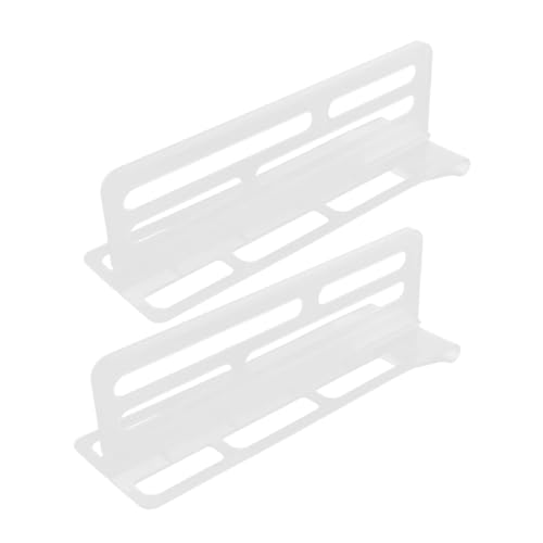 STOBAZA 2 Stück Refrigerator Divider Verstellbar Langlebig aus PP Material Multifunktional für Verschiedene Kühlschrankgrößen Einfache Montage ohne Werkzeug Abnehmbar Leicht zu Reinigen von STOBAZA