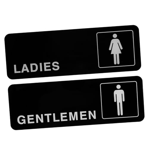 STOBAZA 2 Stück Teiliges Acryl Wc Schild Kreative Türschilder für Damen und Herren Sichtbare Toilettenbeschilderung Vielseitig Einsetzbar für Zuhause und Geschäft Klare STOBAZA 2 Stück Teiliges Acryl Wc Schild Kreative Türschilder für Damen und Herren Sichtbare Toilettenbeschilderung Vielseitig Einsetzbar für Zuhause und Geschäft Klare von STOBAZA