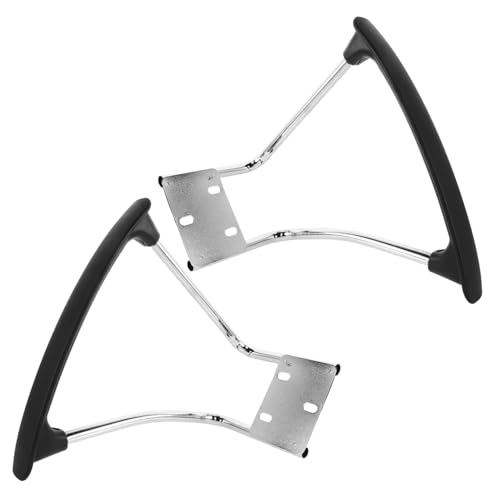 STOBAZA 2 Stück Teiliges Bürostuhl Armlehnen Set aus Edelstahl Ergonomische Ersatz Armstützen für Gaming und Bürostühle Einfache Montage Komfortable Unterstützung für Langes Sitzen von STOBAZA